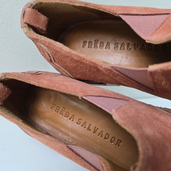 Freda Salvador NEW Chelsea Loafer Suede Leather Oxford Western Womens Size 5 - Picture 9 of 16